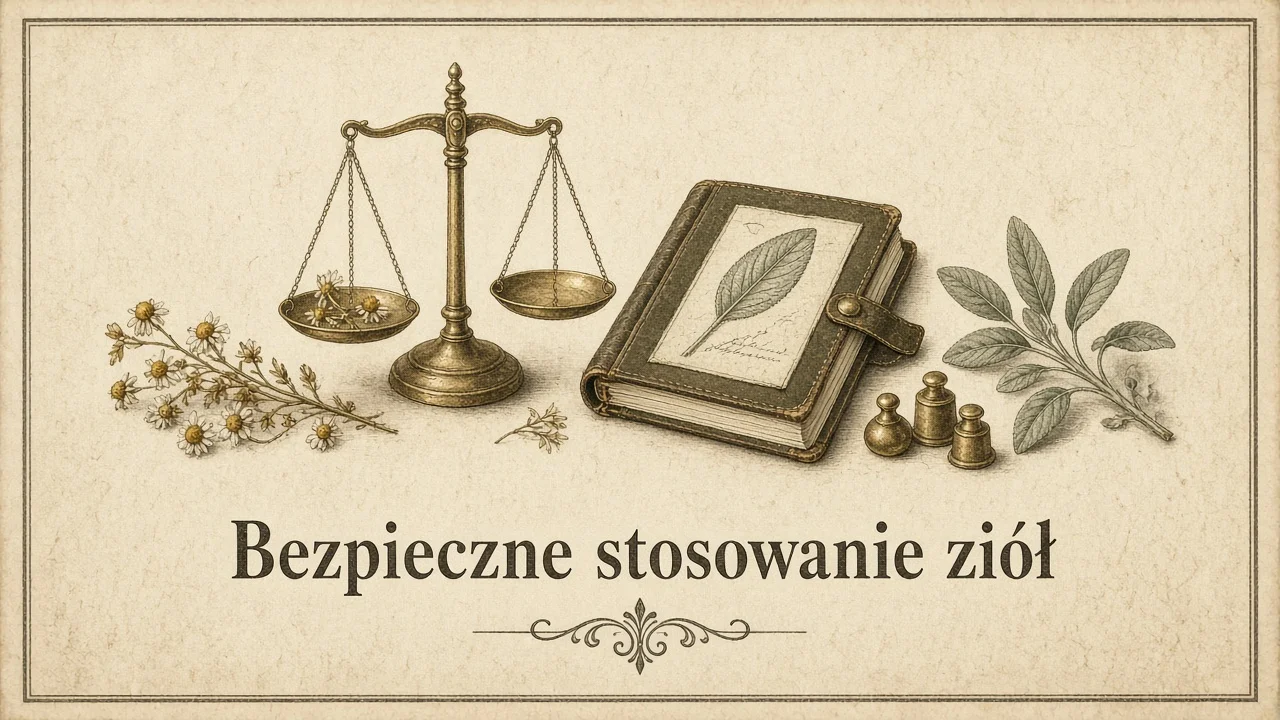 Ilustracja do poradnika „Bezpieczne stosowanie ziół”